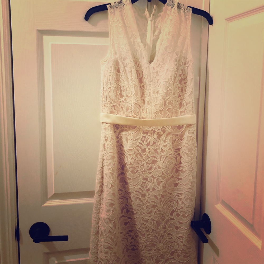 White Lace Cocktail Dress